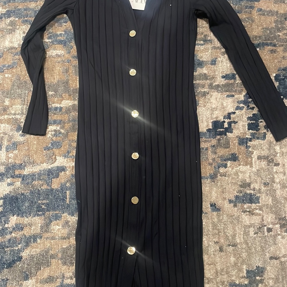 Zara ribbed midi/maxi dress